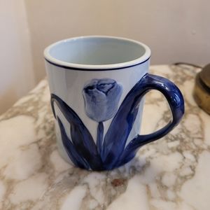 Handpainted Delft's Blauw Flower Mug